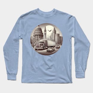 Big Rig Trucking Semi Truck Long Sleeve T-Shirt